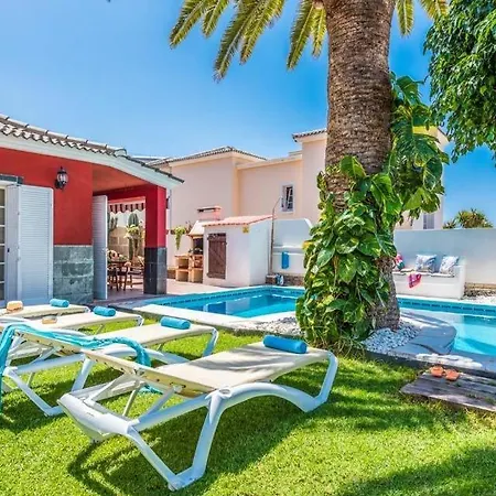 Villa Playa De Fanabe Sleeps 8 Pool Air Con Costa Adeje (Tenerife)